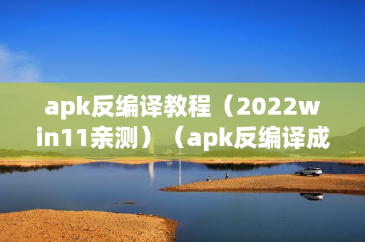 apk反编译教程（2022win11亲测）（apk反编译成代码）