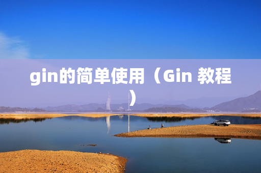 gin的简单使用（Gin 教程）