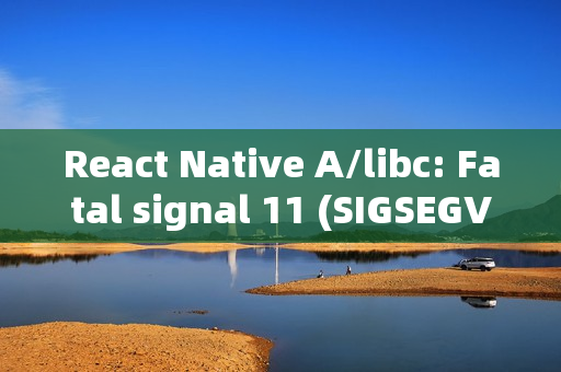 React Native A/libc: Fatal signal 11 (SIGSEGV), code 1 (SEGV_MAPERR), fault addr

