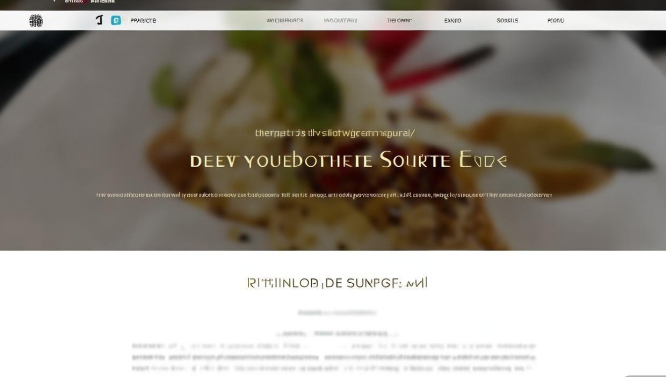 大气餐饮网站源码下载