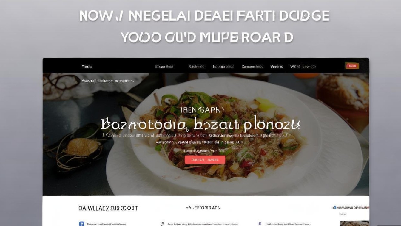 大气餐饮网站源码下载