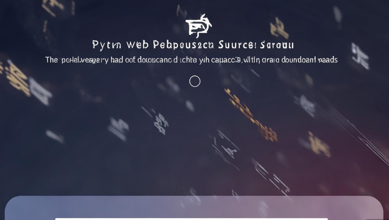 python开发的web源码下载